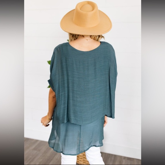 Teal Layered Tunic - Picture 4 of 4